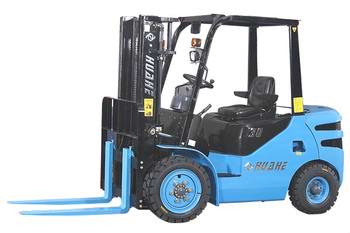 Diesel forklift converted to natural gas forklift