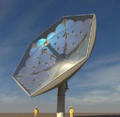 Sunflower-shaped solar concentrator was successfully developed