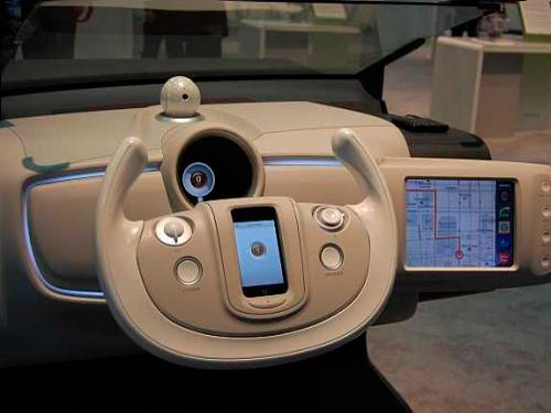 Denso integrated iPhone dashboard unveiled at the North American Auto Show