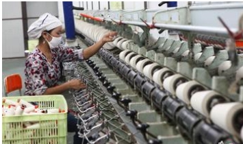Monthly report on production of Chinese cotton textile enterprises