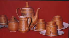 Characteristics of lacquer tea sets and bamboo tea sets