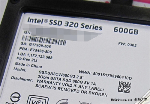 Double Package: Intel 320 New Solid State Drive