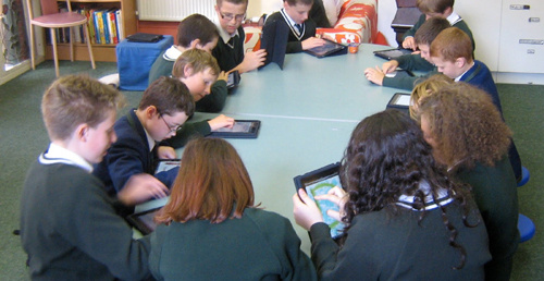 Scottish school iPad instead of books