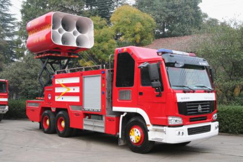 A value of 3.5 million yuan smoke fire truck settled in Shanxi Xiaoyi