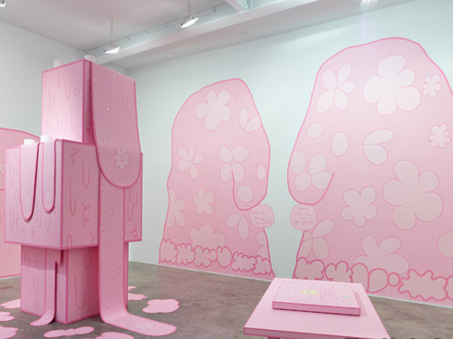 Lily Stoke Gallery's pink space