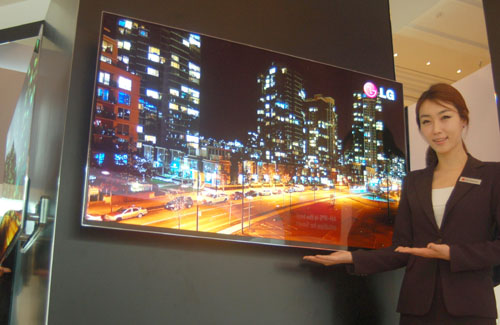 Display: Large size OLED appearance 4K leads HD