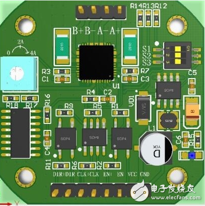 Stepper motor design based on TB67S109A motor driver (graphic)