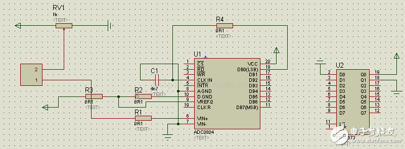 How to see the timing diagram of the microcontroller A/D converter ADC0804
