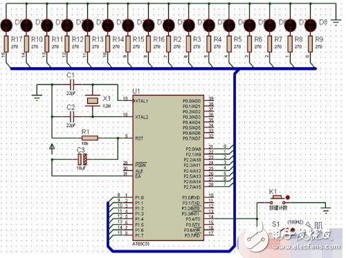 T0 Control LED of Single-Chip Computer C Language Programming Realizes Binary Counting