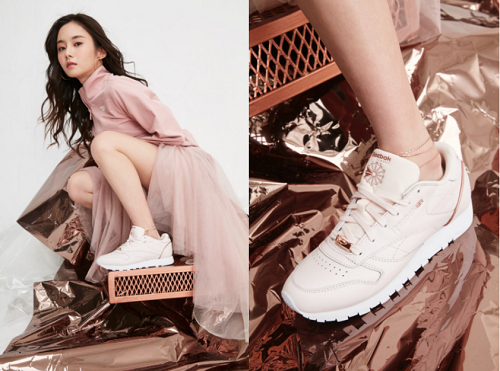 Attention! The cool metallic wind white shoes worn by Lien Song