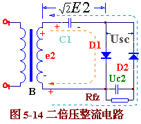Double voltage rectifier circuit