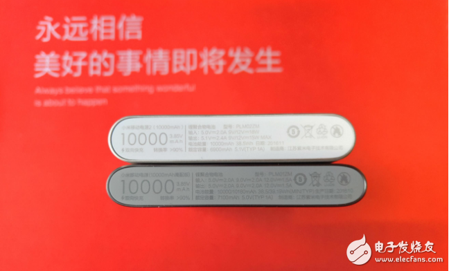 What is the difference between Xiaomi mobile power high version and 2 generations?