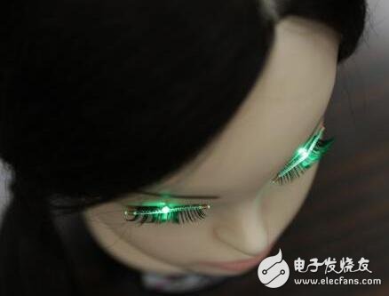 Japan develops new technology LED eyelashes _ Japanese LED eyelashes light principle