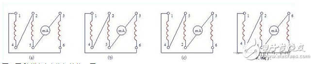 Diagram of wiring diagram of the three-phase asynchronous motor winding and judgment method of the first end