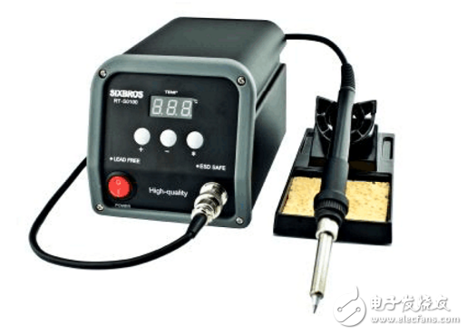 What is the difference between the soldering station and the soldering iron?