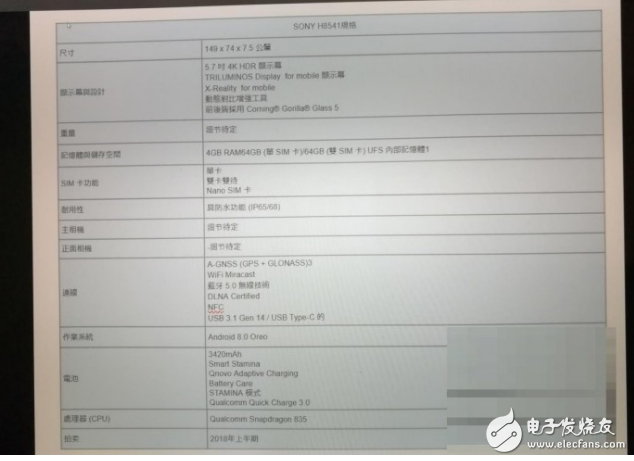 Sony which mobile phone also uses Qualcomm Snapdragon 845_ Sony Qualcomm Snapdragon 845 new machine exposure