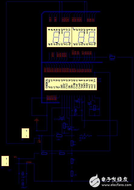 Digital voltmeter based on ICL7107