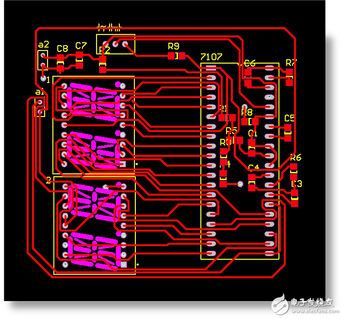 Digital voltmeter based on ICL7107