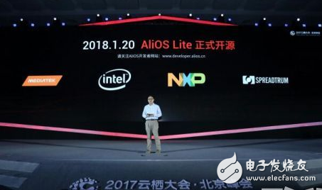 For the IoT field Alibaba announced the open source AliOS Lite
