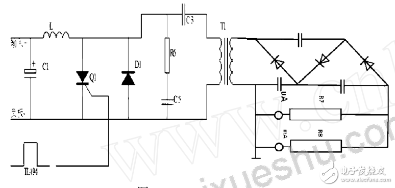 25kV high voltage power supply pulse oscillation module overvoltage protection circuit based on LM358