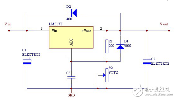 LM317 regulator introduction, pin diagram, parameters, working principle and application circuit diagram