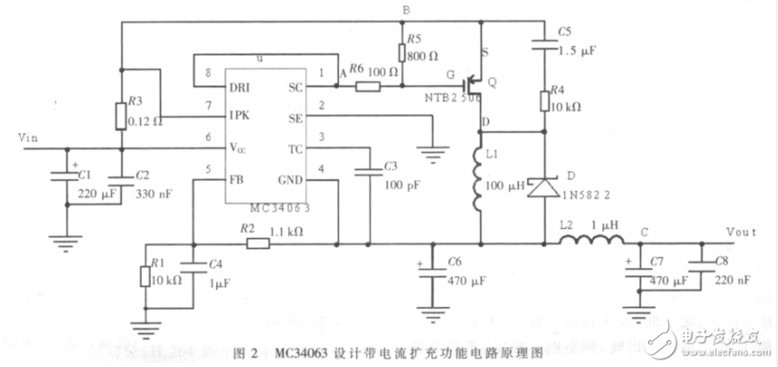 Design of large current negative power supply based on MC34063