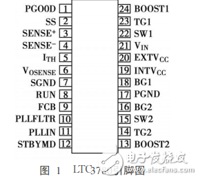 LTC3780-based switching power supply module and battery intelligent switching power supply module