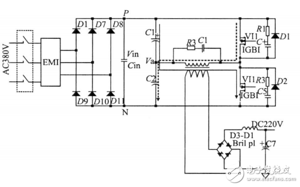 Design and Implementation of a High Power Switching Power Supply Based on SG3525