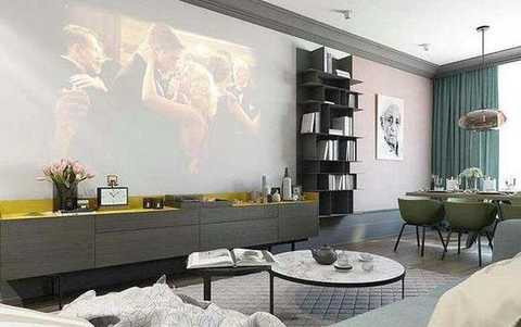 Renovation projection large screen living room theater! Six things you must not do