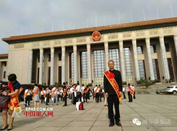 2016â€œå…¨å›½çººç»‡å·¥ä¸šåŠ³åŠ¨æ¨¡èŒƒâ€è¡¨å½°å¤§ä¼š è¿ªèŠ¬å¨œé›†å›¢è‘£äº‹é•¿ç§¦ç¾¤ç”Ÿå…ˆç”Ÿèµ´äº¬é¢†å¥–