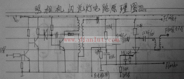 Camera flash light circuit schematic