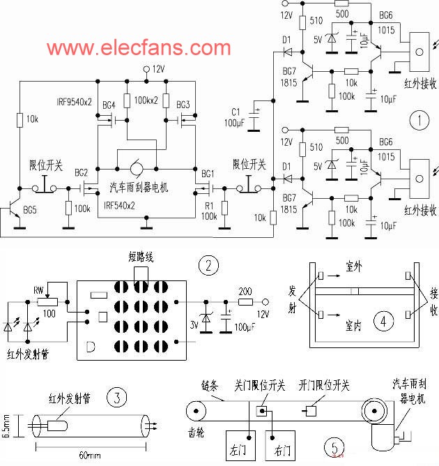 Infrared receiver and motor drive circuit