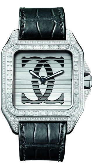 santos triple 100 fine jewelry watch