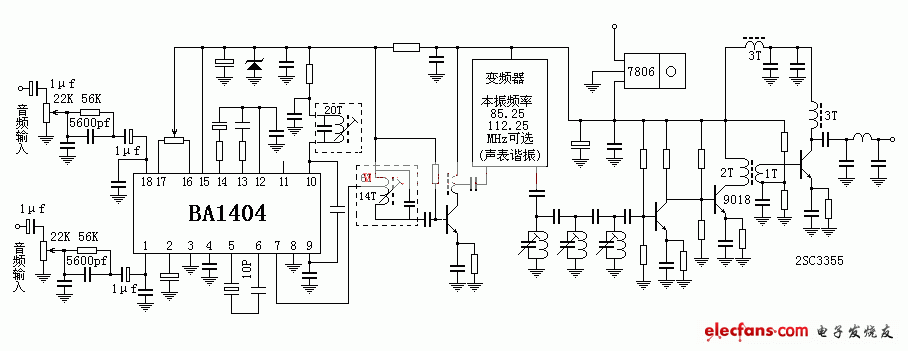 Stereo transmitter circuit