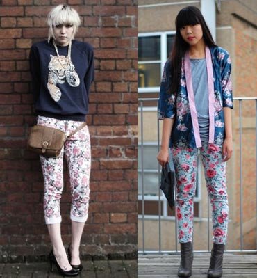 Big flower pants return to childhood era of playful (Figure 1) 大花裤 回归童年ä¿ç𮿗¶ä»£(图1)