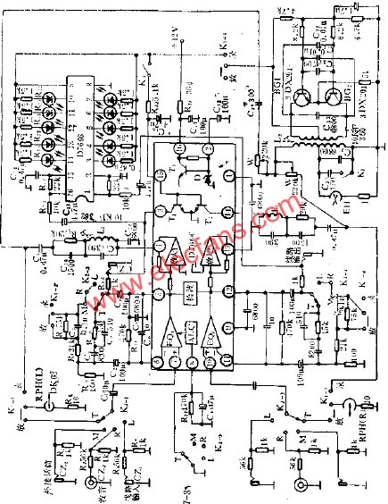 D7668 Recording/Playback Dual Channel Preamplifier Circuitry 
