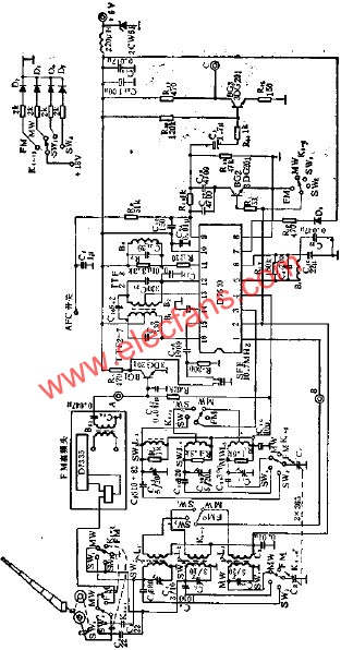 Application of D7640 FM/AM IF Amplifier Circuit 