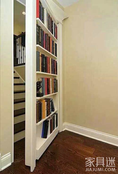 Bookshelf on the door