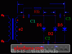 Triple voltage rectifier circuit
