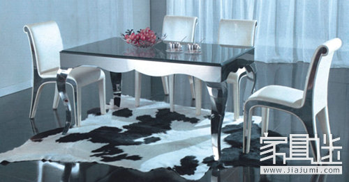 Stainless steel dining table and chair.jpg