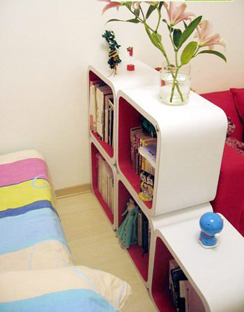 Open bedroom design effect Simple living space