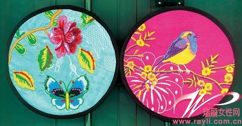 Exquisite silk embroidered coasters
