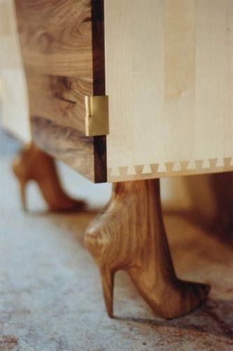 Creative home wooden human body furniture
