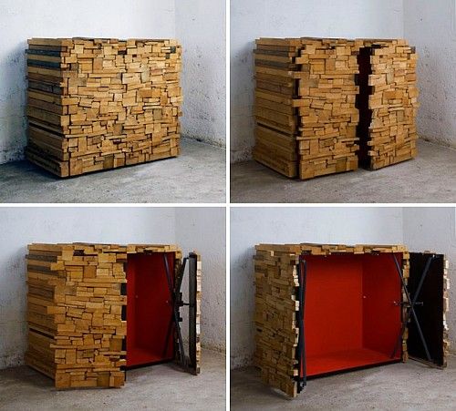 The camouflage cabinet will give you unexpected surprises.