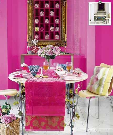 Home decoration color red restaurant leads the new fashion