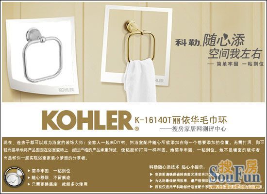 Kohler K-16140T Li Yihua towel ring evaluation