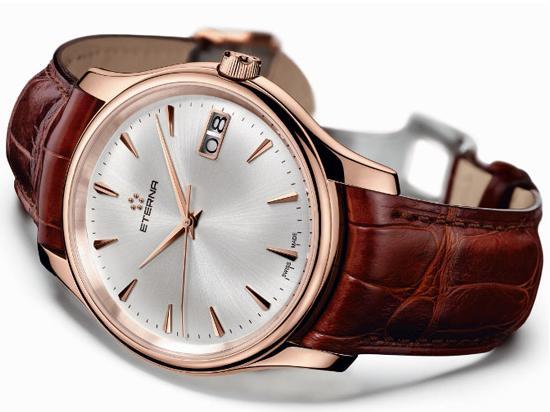 Chronicles Vaughan series of large calendar display rose gold version of the watch