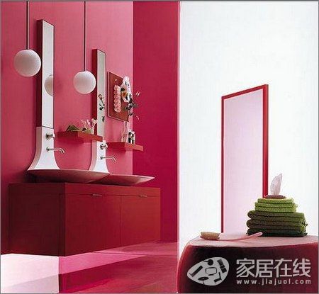 Casually arranged for a moment, let out the modern and stylish bathroom