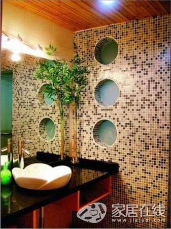 Casually arranged for a moment, let out the modern and stylish bathroom