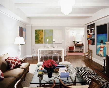 Warm and beautiful living room design, fascinating and gentle